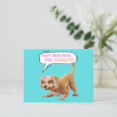 Niet knoeien met deze prinses briefkaart (Staand voorkant)