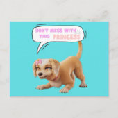 Niet knoeien met deze prinses briefkaart (Voorkant)