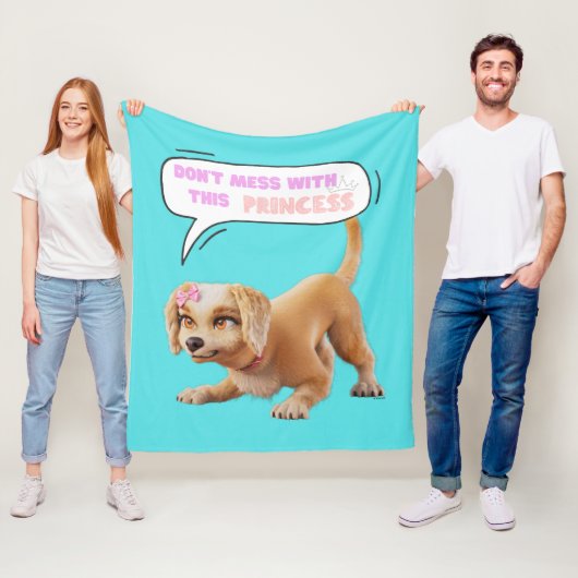 Niet knoeien met deze prinses fleece deken (In situ)