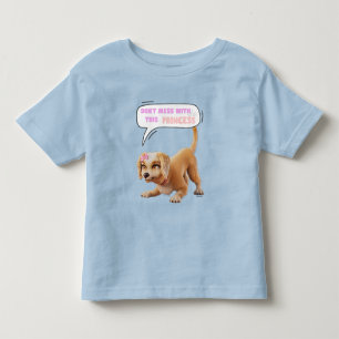 Niet knoeien met deze prinses kinder shirts