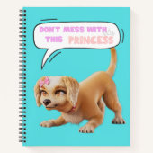Niet knoeien met deze prinses notitieboek (Voorkant)