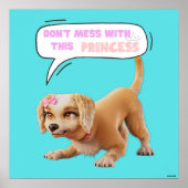 Niet knoeien met deze prinses poster (Voorkant)