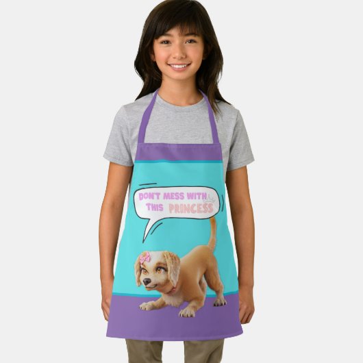 Niet knoeien met deze prinses schort (Insitu)