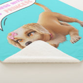 Niet knoeien met deze prinses sherpa deken (3/4)