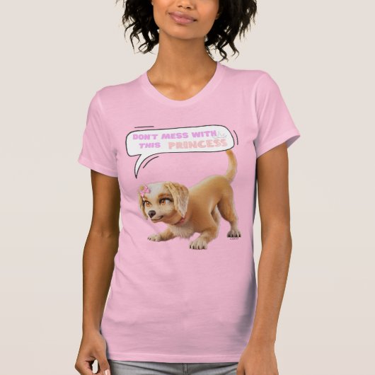 Niet knoeien met deze prinses t-shirt (Voorkant)