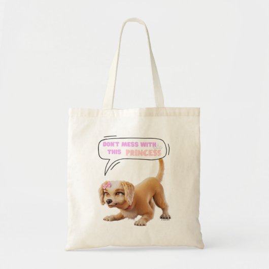 Niet knoeien met deze prinses tote bag (Voorkant)