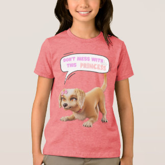 Niet knoeien met deze prinses Tri-Blend shirt