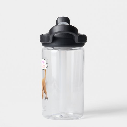 Niet knoeien met deze prinses waterfles (Achterkant)