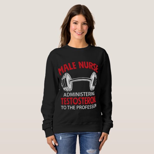 Niet knoeien met een verpleegster die houdt trui (Voorkant volledig)