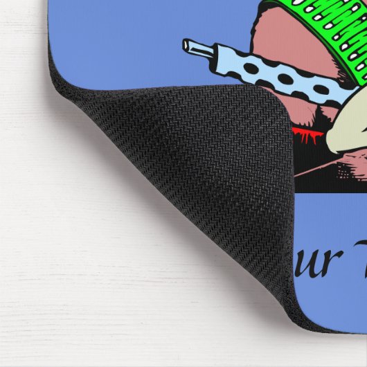 Niet knoeien met machine Pistool eland Muismat (Hoek)