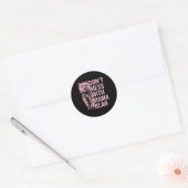 Niet knoeien met mama Beer Ronde Sticker (Envelop)