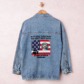 Niet knoeien met mijn familie vrijheid Goldendoodl Denim Jacket (Hangar)