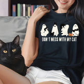 NIET KNOEIEN MET MIJN KAT HALLOWEEN KAT MOEDER T-SHIRT