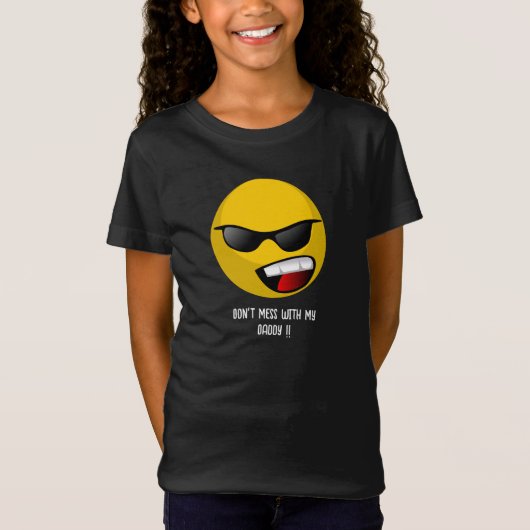 Niet knoeien met mijn papa kinder t-shirt (Voorkant)