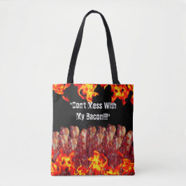 Niet knoeien met mijn spek tote bag