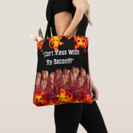 Niet knoeien met mijn spek tote bag