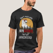 Niet knoeien met papasaurus krijgen jurassicked ho t-shirt (Voorkant)