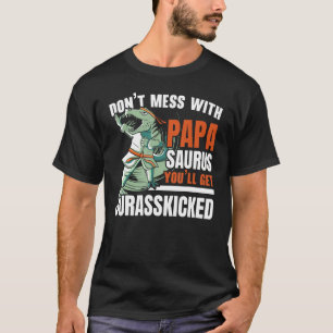 Niet knoeien met Papasaurus toekomstige paleontolo T-shirt