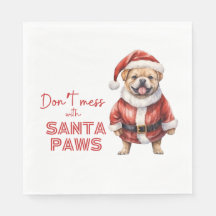 'Niet knoeien met Santa Paws" schattig hondenliefh