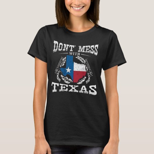Niet knoeien met Texas T-shirt (Voorkant)