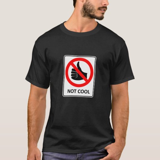 Niet-koele wegwijzer t-shirt (Voorkant)