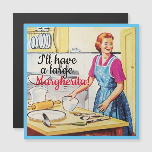 Niet-kokende  Fifties van de vrouw Keukenslogans (Voorkant / Achterkant)