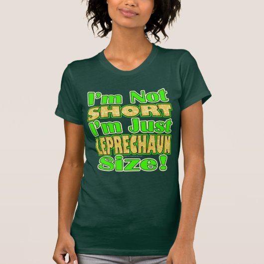 Niet kort, alleen de grootte van de Leprechaun T-shirt (Voorkant)