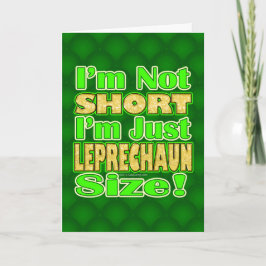 Niet kort, alleen Leprechaun maat Kaart