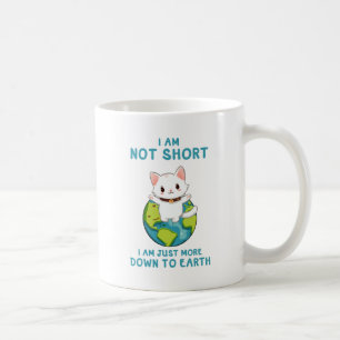 Niet kort, gewoon naar de aarde - Cat Humor Koffiemok