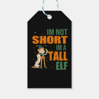 Niet korte elf grappige xmas cadeaulabel