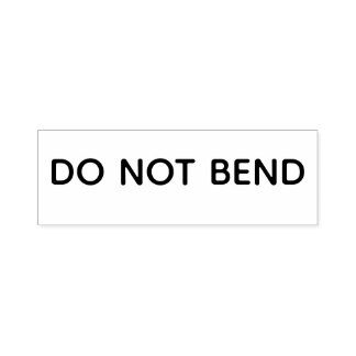NIET KROMMEN stempel