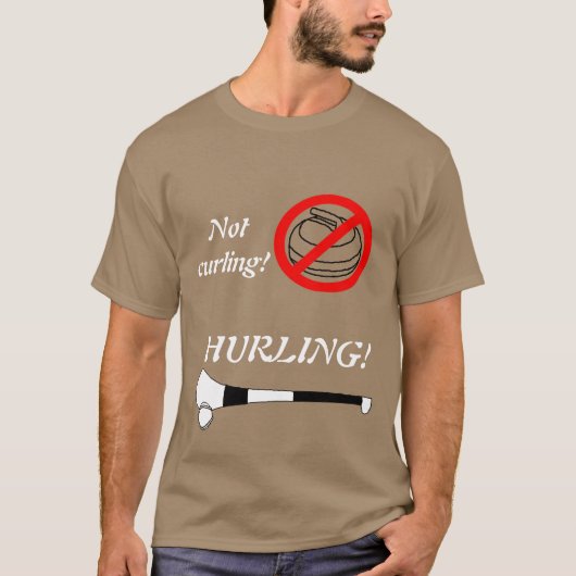 Niet krullen - HURLING T-shirt (Voorkant)