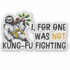 Niet Kung-Fu vechten Sticker