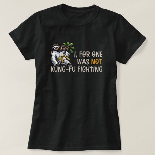 Niet Kung-Fu vechten T-shirt (Design voorkant)