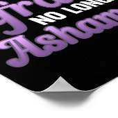 Niet langer bang voor huiselijk geweld poster (Hoek)