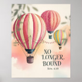 Niet langer gebonden Romeinen 6:18 Poster (Voorkant)