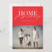 Niet langer gewoon thuis voor de Feestdagen... gra Feestdagenkaart (Voorkant)