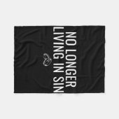 Niet langer in zonde leven Funny Bruid Bruidegom H Fleece Deken (Voorkant (Horizontaal))