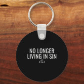 Niet langer in zonde leven Funny Bruid Bruidegom H Sleutelhanger (Voorkant)