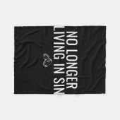 Niet langer leven in zonde Grappige bruid bruidego Fleece Deken (Voorkant (Horizontaal))
