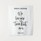 Niet langer twee maar één bruiloft gebaren wandkleed (Voorkant)