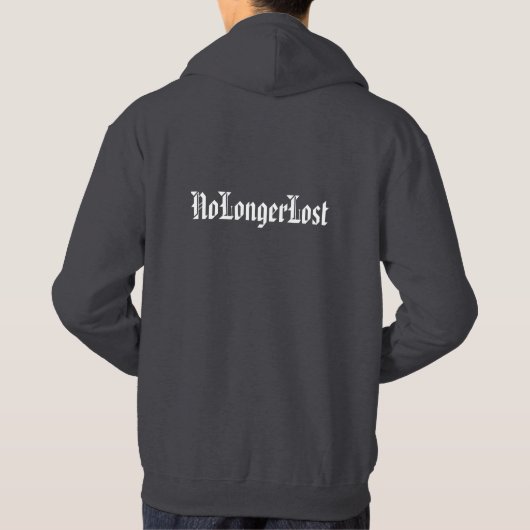 Niet langer verloren Mannen overdragen Sweatshirt (Achterkant)