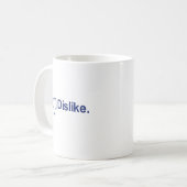 Niet leuk vinden koffiemok (Voorkant links)