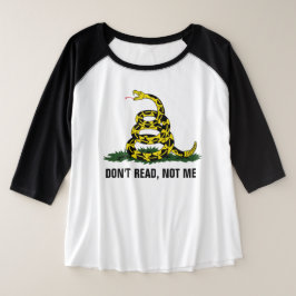 Niet lezen, niet mij t-shirt