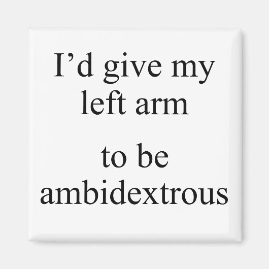 Niet links noch rechts magneet (Voorkant)