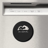 Niet lopen - White Classic - Skeleton Hands Hearts Magneet (Insitu (Vaatwasser))