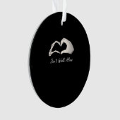 Niet lopen - White Classic - Skeleton Hands Hearts Ornament (voorkant)