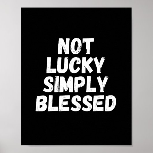 Niet Lucky gewoon geblesseerd Poster (Voorkant)