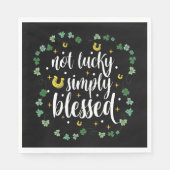 Niet Lucky gewoon geblesseerd St Patrick's Day Servet (Voorkant)