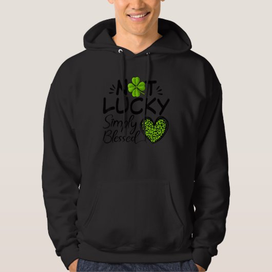 Niet Lucky gewoon geblesseerd St Patricku2019s Dag Hoodie (Voorkant)